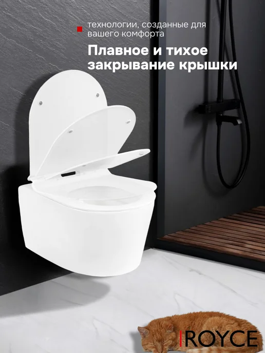 ROYCE Унитаз подвесной Voodoo RCT-143105WH, белый, фото 2
