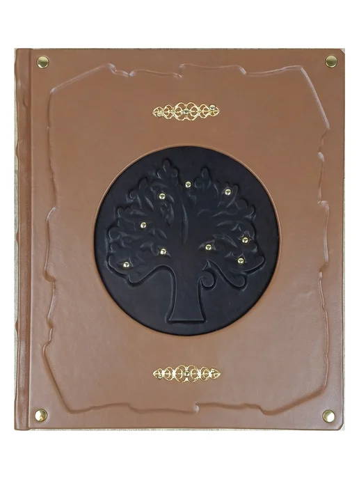 Родословная книга - Семейное древо в коже, коричневый