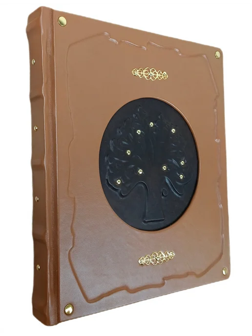 Родословная книга - Семейное древо в коже, коричневый, фото 3