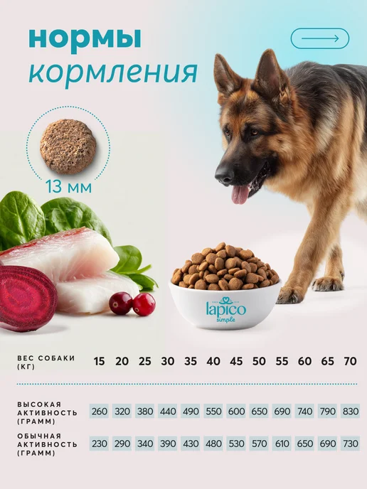 Сухой корм LAPICO Simple Stuff для собак, рыба, 18,205 кг, фото 6