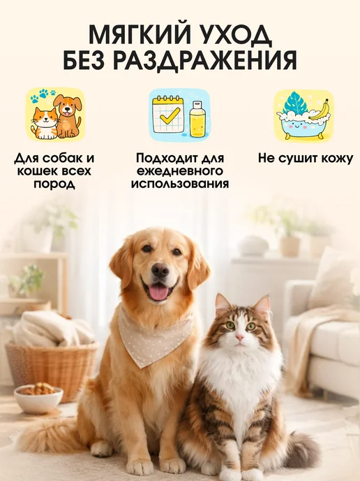Animal play Шампунь БАНАНОВЫЙ ПАНКЕЙК Sweet Гипоаллергенный для собак и…, вариант, фото 2