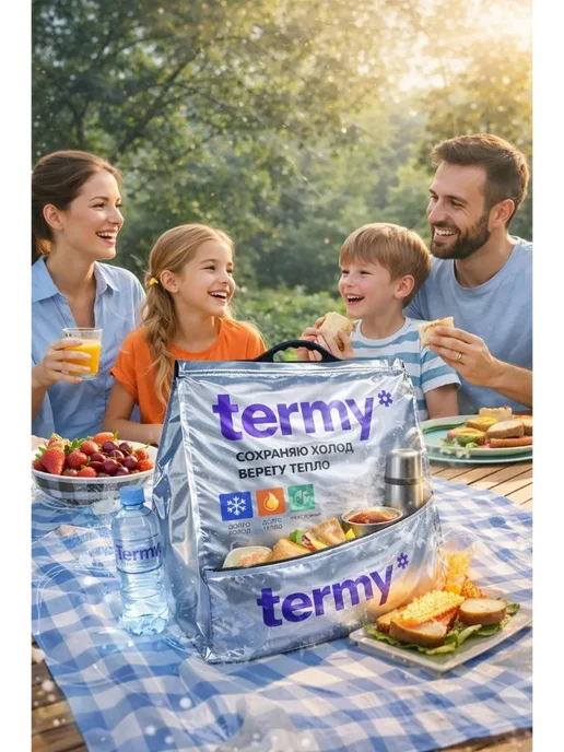 АЙТУШ Термопакет для переноски и хранения еды 33 л. 60х55 см, 60x55 см, 33 л, фото 4