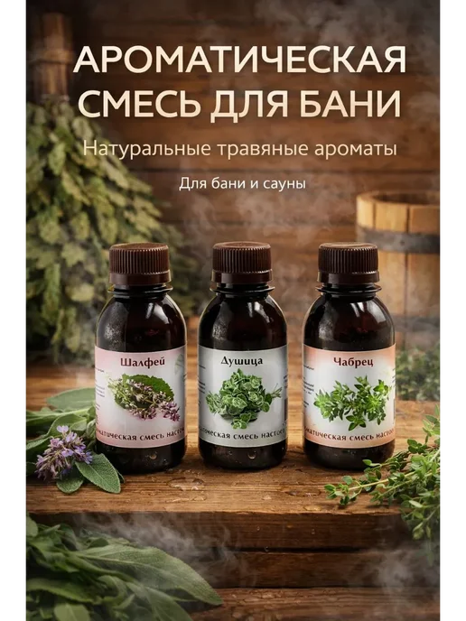 КОРОЧЕ Набор ароматических смесей для бани, 300 мл, 3 шт
