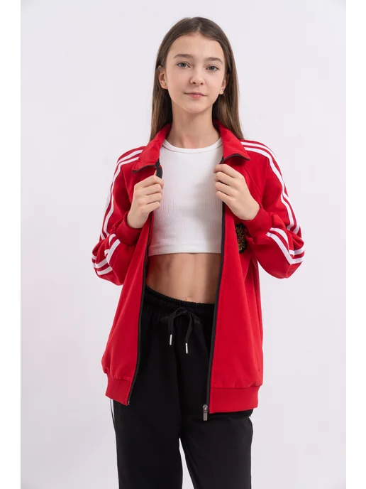 THG Boutique Спортивный костюм трикотажный для девочек и мальчиков, фиолетовый, фото 6