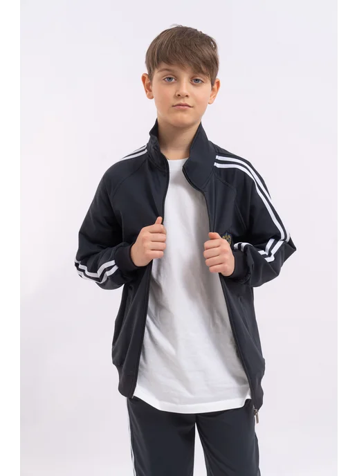 THG Boutique Спортивный костюм трикотажный для девочек и мальчиков, синий, фото 4