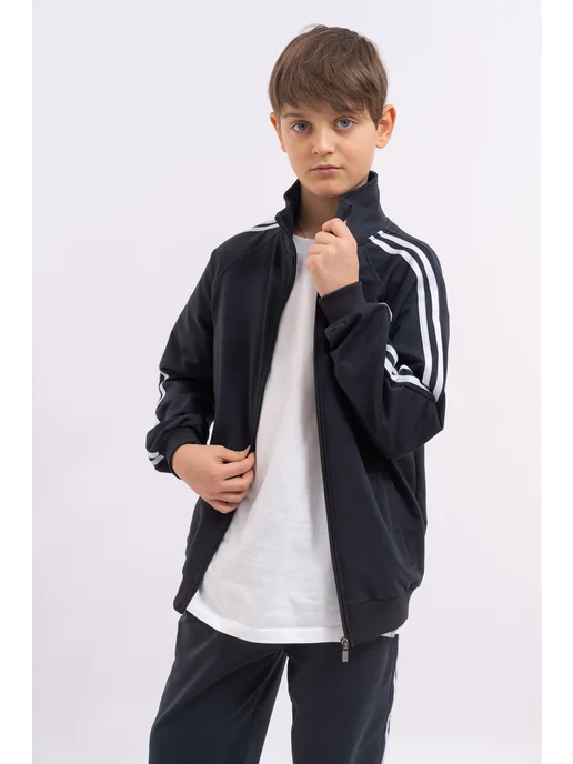 THG Boutique Спортивный костюм трикотажный для девочек и мальчиков, синий, фото 5