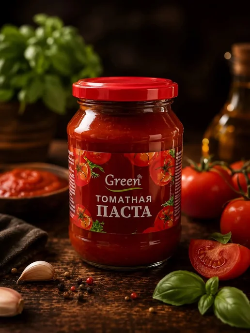 Green Ray Томатная паста 260 г. (Набор из 6 банок), 260 г, фото 2