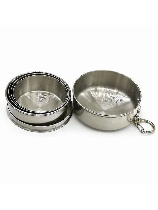 Складные кемпинговые стаканы, нержавейка, 4 шт Р. 70ML x 4, 4 шт, 70 мл, фото 2