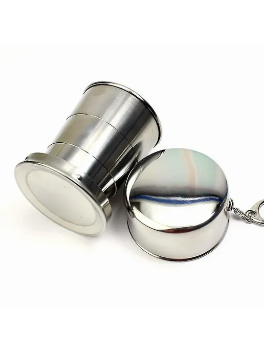 Складные кемпинговые стаканы, нержавейка, 4 шт Р. 70ML x 4, 4 шт, 70 мл, фото 3