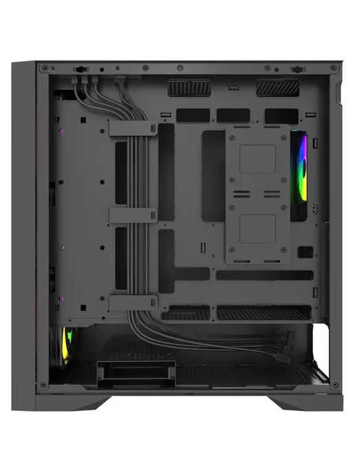 Powercase Компьютерный корпус ByteFlow Pro CP ARGB, черный, черный, фото 5