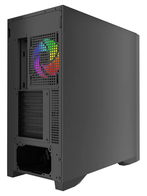 Powercase Компьютерный корпус ByteFlow Pro CP ARGB, черный, черный, фото 6