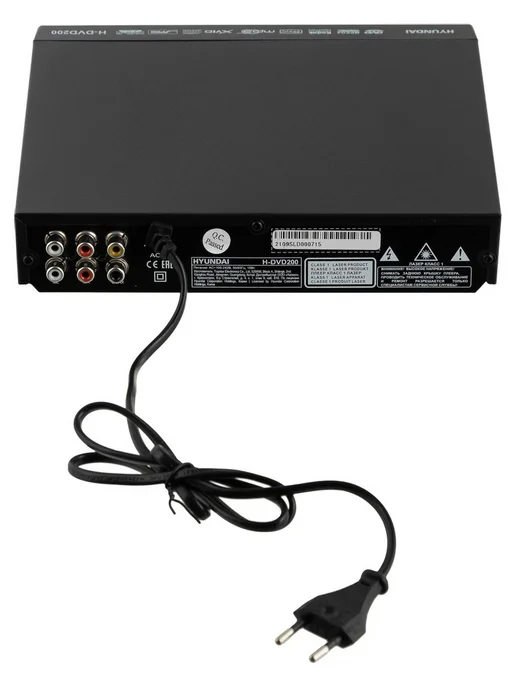 HYUNDAI Плеер DVD H-DVD200 черный Караоке ПДУ, черный, фото 2