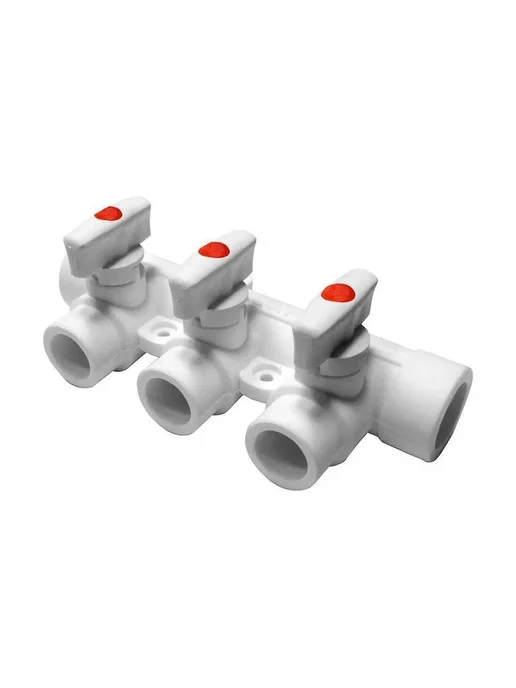 PRO AQUA Коллектор PP-R 25x20 3 выхода, 25x20, фото 2