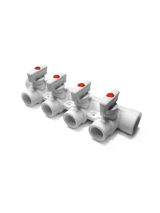 PRO AQUA Коллектор PP-R 25x20 4 выхода, 25x20, фото 2