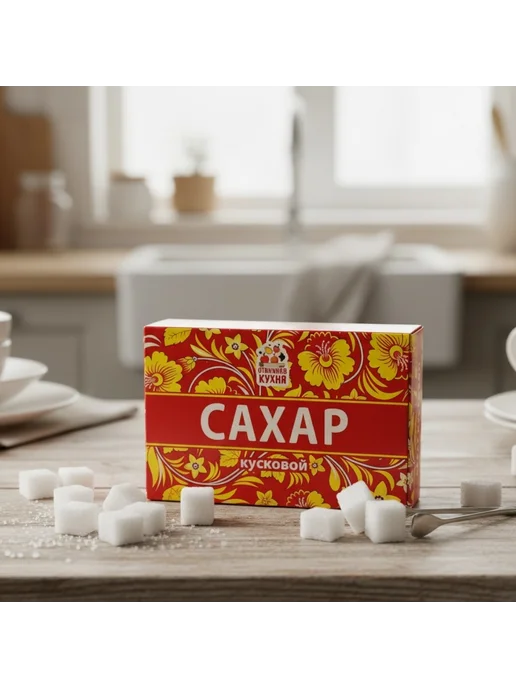САХАР ПЕСОК КРАСНОДАРСКИЙ Сахар кусковой в кубиках 900 гр, 900 г, фото 3