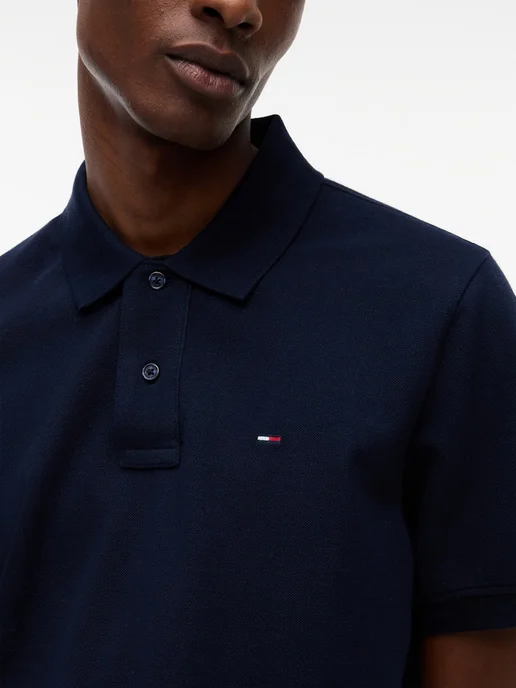 TOMMY JEANS Футболка поло приталенная, синий, фото 2