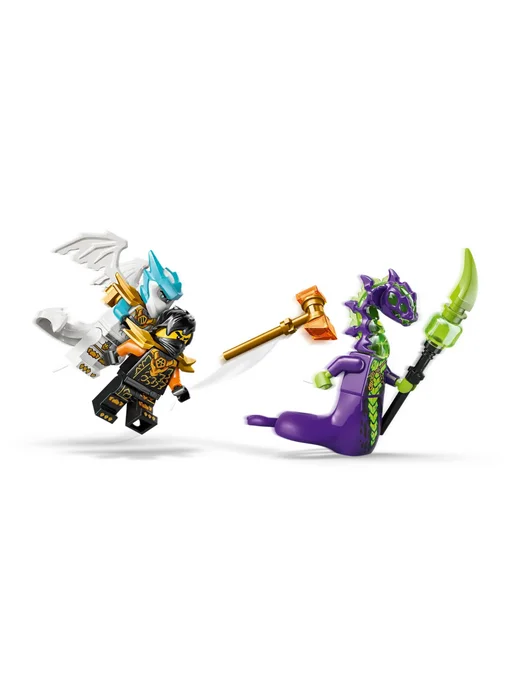 LEGO Конструктор NINJAGO 71854 Миссия Коула робот и дракон Зейн, черный, фото 5