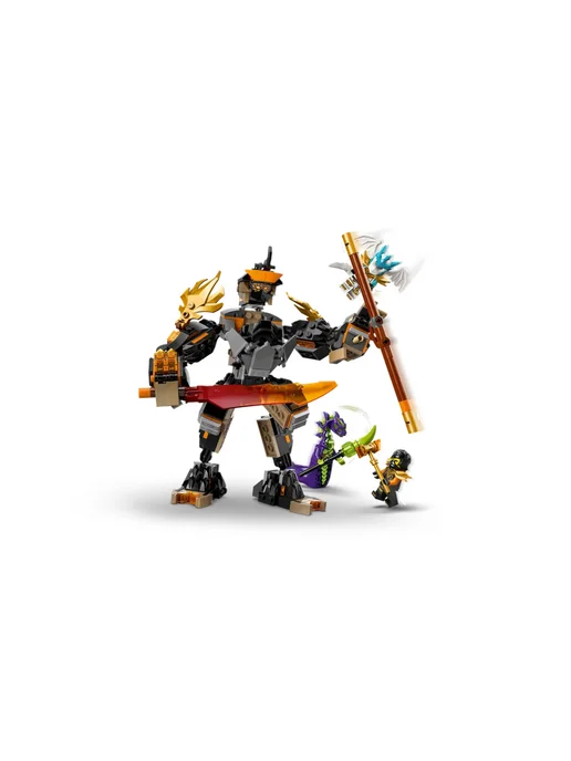 LEGO Конструктор NINJAGO 71854 Миссия Коула робот и дракон Зейн, черный, фото 6