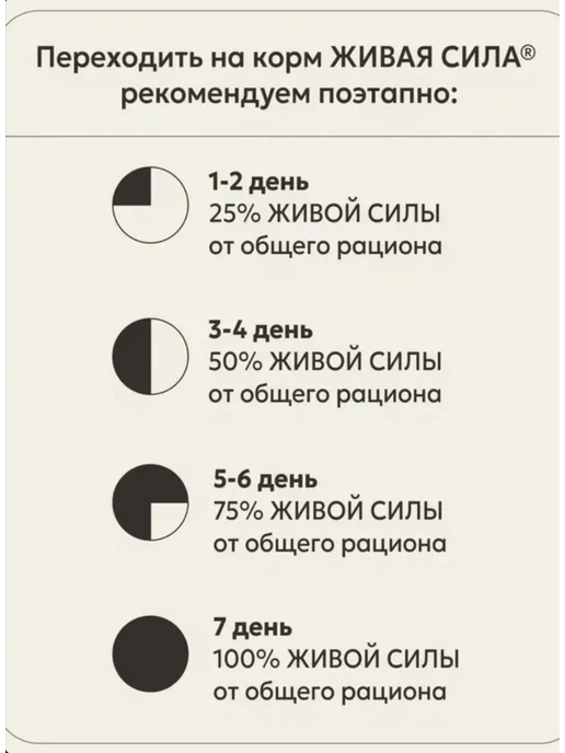 Сухой корм Живая сила Гранула для собак, крупные, телятина, 0,4 кг, фото 3