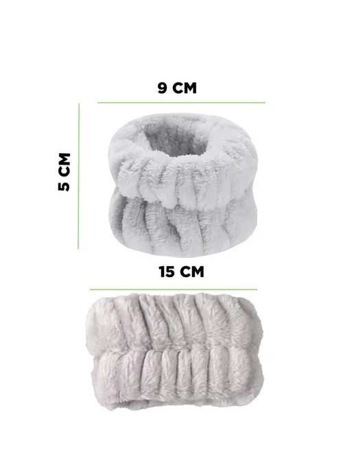 Повязки на руки косметические серые 2 шт, 2 шт, фото 5