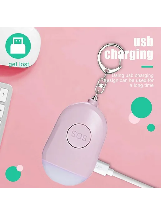 USB LED анти-волк сигнализация Black, черный, фото 5