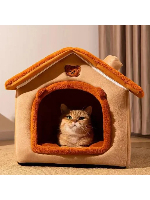 Домик для собак и кошек, согревающий 33*30*32см, 33x30x32 см, фото 2