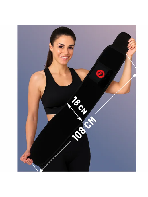 12Fitness Пояс для похудения с эффектом сауны, синий, фото 2