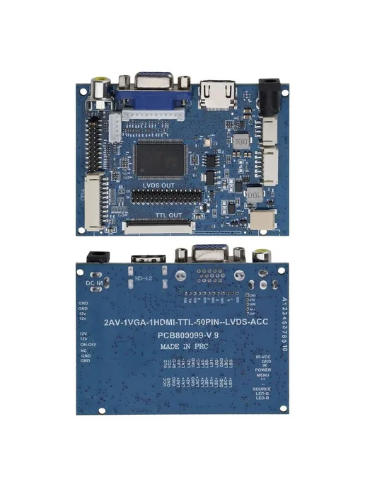 Плата контроллера AT070TN90 92 94 TTL LVDS HDMI VGA 2AV 50PI, вариант, фото 3