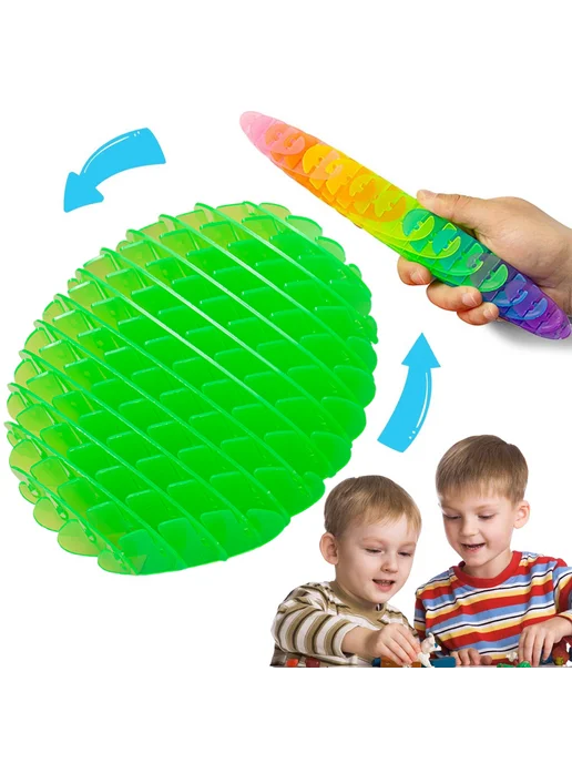 Фиджет Червь сенсорная игрушка антистресс для kids (Зеленый), зеленый, фото 2