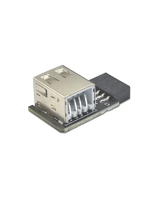 USB 2.0 9-контактный Разъем 2 Порта A Адаптер Конвертер, вариант, фото 3