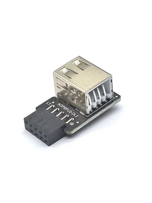 USB 2.0 9-контактный Разъем 2 Порта A Адаптер Конвертер, вариант, фото 7