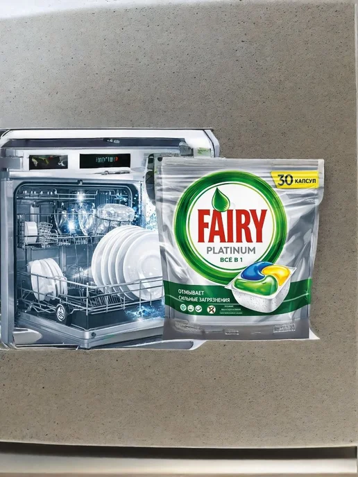 Таблетки Fairy Platinum All in One Лимон 30 шт, 30 шт, фото 2