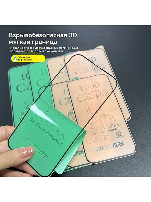 Пленка для мобильного телефона 9D матовый Черный, вариант, фото 3