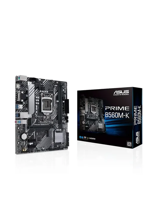 Asus Материнская плата B560M-K LGA1200 4*DDR4 Micro-ATX, 4 DDR4, фото 2