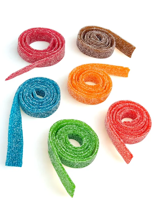 Канди клаб Жевательный мармелад CRAZY GUMMY ремешки ассорти 602гр, 72 шт, фото 4