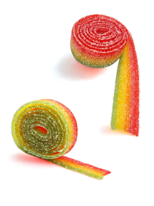 Канди клаб Жевательный мармелад CRAZY GUMMY Радуга ремешки 602гр, 54 шт, фото 6