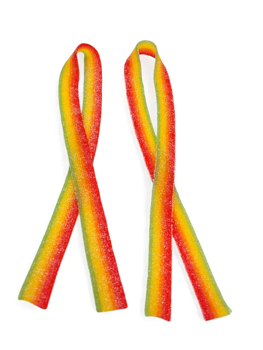 Канди клаб Жевательный мармелад CRAZY GUMMY Радуга ремешки 602гр, 54 шт, фото 7