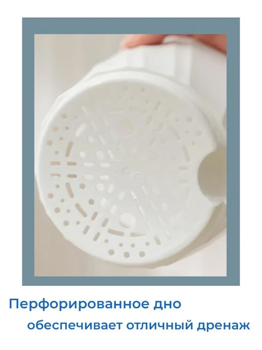 Горшок для цветов, 17 см х 15 см х 10 см, 1 шт 1.73л, 1 шт, 1,73 л, фото 6