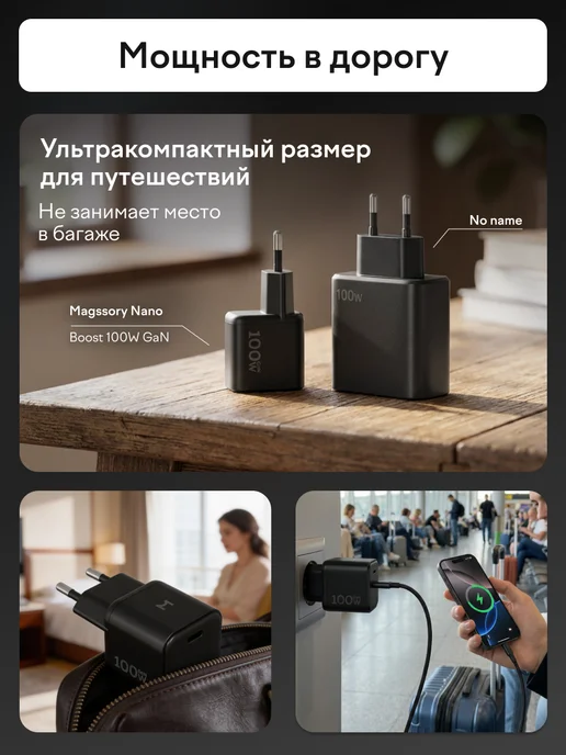 Magssory Cетевое зарядное устройство адаптер 100 Вт, 100 Вт, фото 2