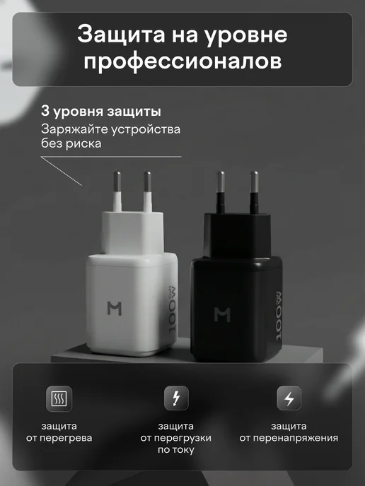 Magssory Cетевое зарядное устройство адаптер 100 Вт, 100 Вт, фото 5