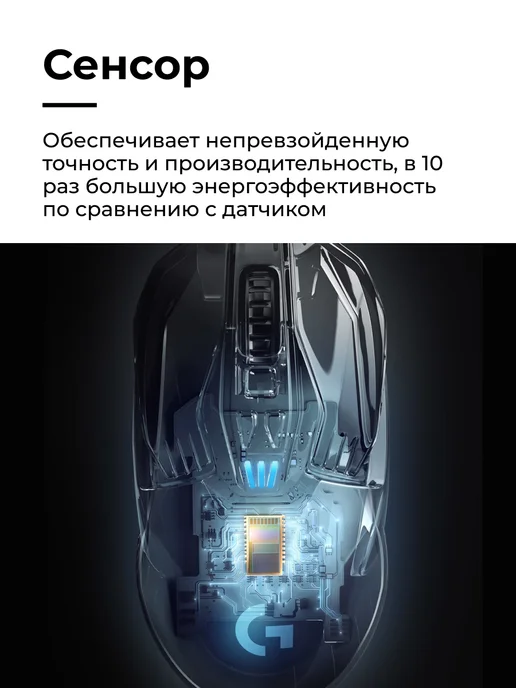 LOGITECH Мышь игровая беспроводная G903 Lightspeed Wireless, черный, фото 3