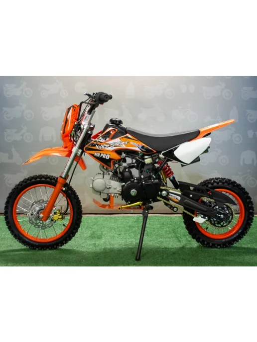promax Подростковый Питбайк С.Мoto KXD 607 Люкс 14 12" 125 cc, оранжевый, фото 2