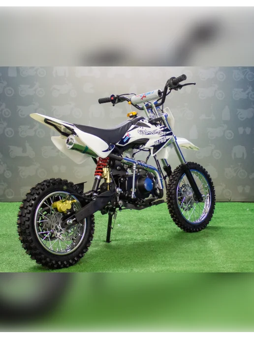 promax Подростковый Питбайк С.Мoto KXD 607 Люкс 14 12" 125 cc, белый, фото 4
