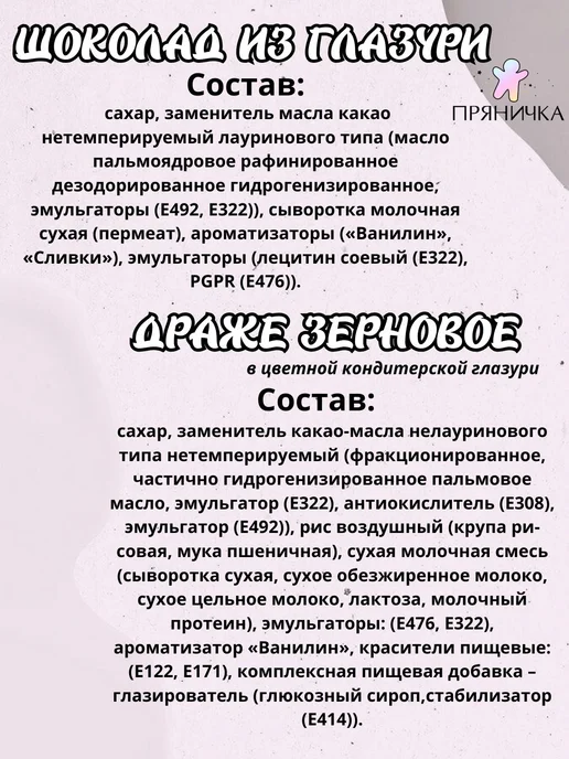 Пряничка Украшение для торта сьедобное, синий, фото 6