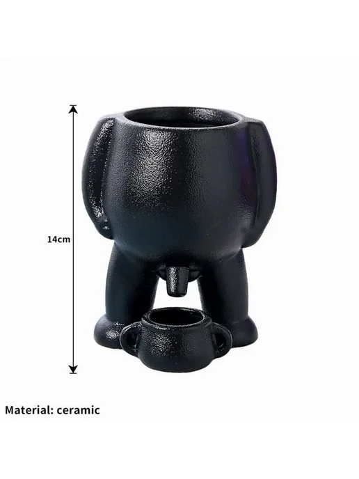 Горшок для цветов 14 см x 7.5 см x 10 см белый, белый, фото 3