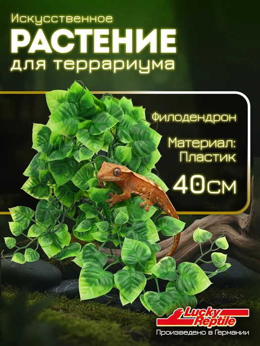 LUCKY REPTILE Растение для террариумов декоративное Philo, 40см, зеленый