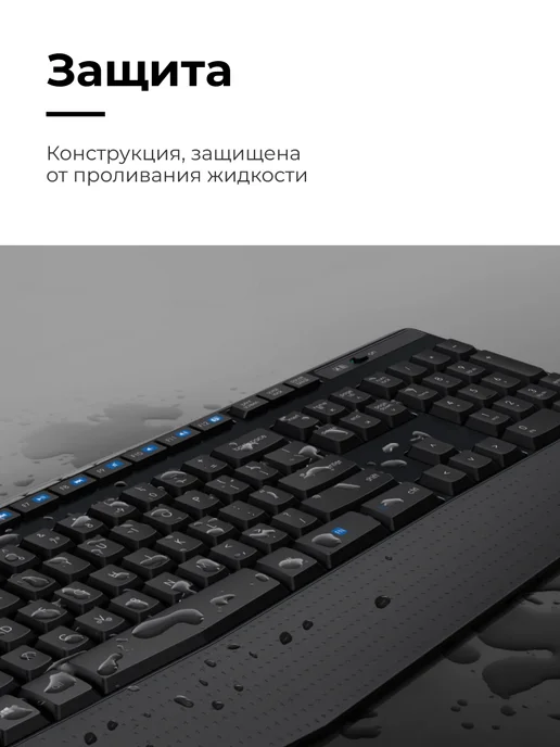 LOGITECH Клавиатура+мышь Wireless MK345 Black, черный, фото 5