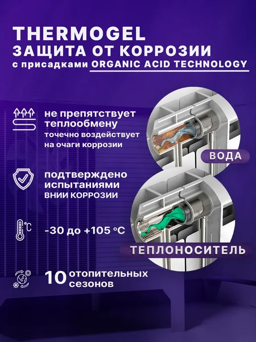 Мастер Отопление Теплоноситель для систем отопления -30 пропиленгликоль 10 кг, 5 кг, фото 5