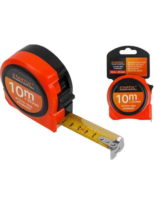 startul Рулетка 10 м строительная STANDART ST3110-1025, 10 м, фото 4