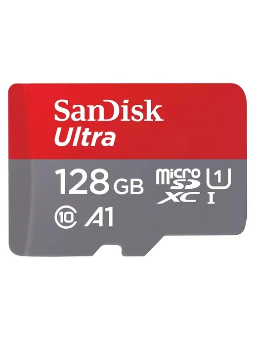 SANDISK Карта памяти Ultra 128Gb microSDXC Class 10 UHS-I U1 A1, 128 ГБ, фото 2